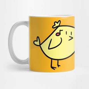 Musical Notes Yellow Bird Mug